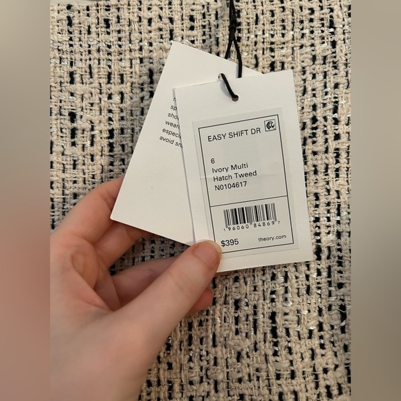 Theory- Ivory Multi Hatch Tweed dress 
Size 6
NWT - Picture 5 of 9